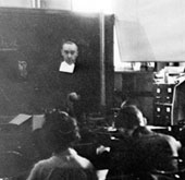 F. Marie-Victorin donnant un cours à l'Institut botanique